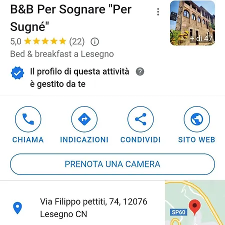 Per Sognare Per Sugne Bed & Breakfast